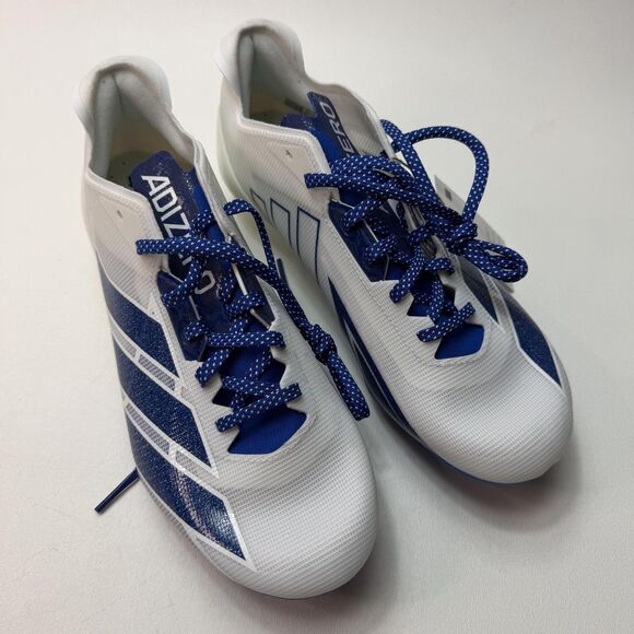 Adidas Adizero Electric Shoes Mens Size 8 White Blue Football Cleats IE6292 New